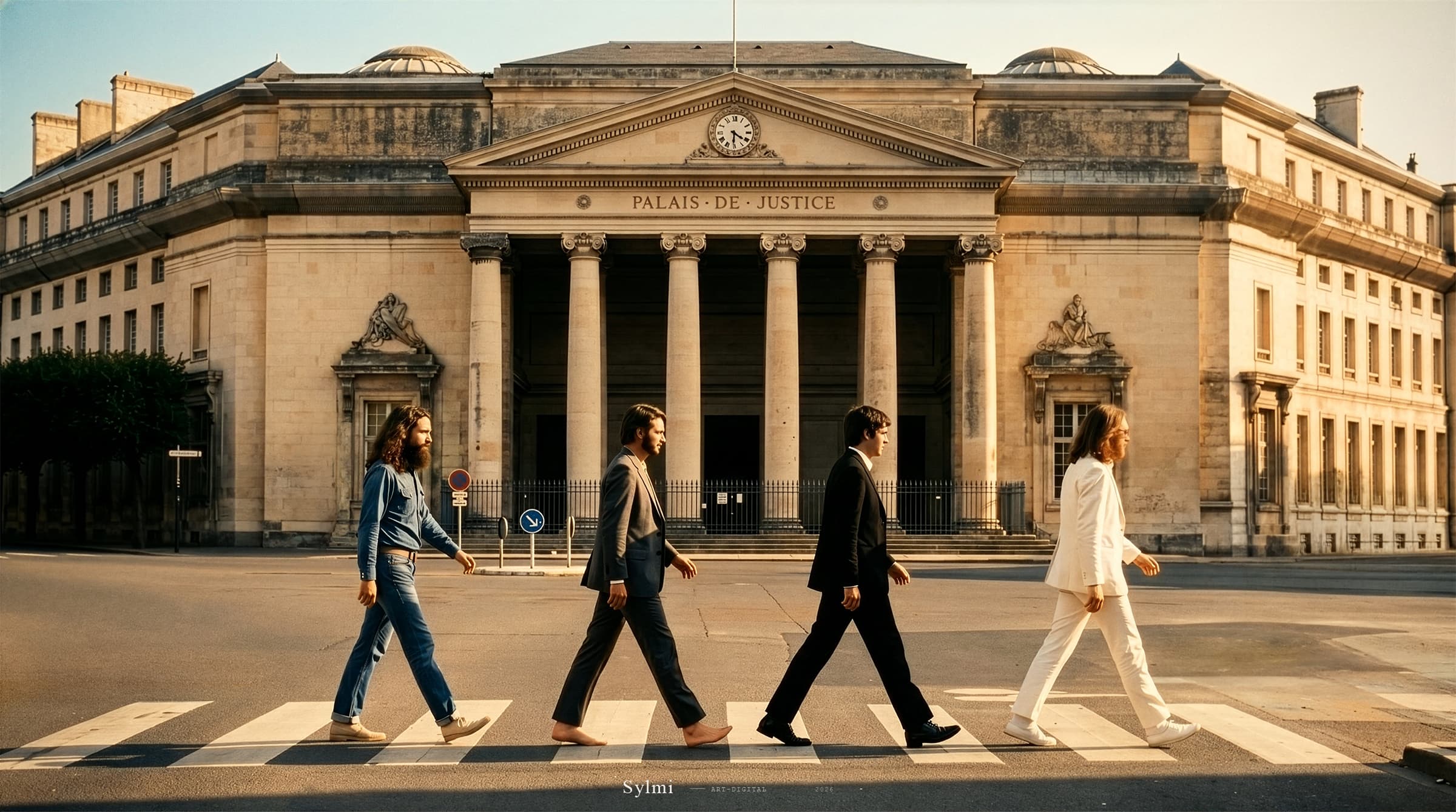 The Beatles à Caen — sylmi-beatles-caen-abbey-road-crossing-four-05 par Sylmi