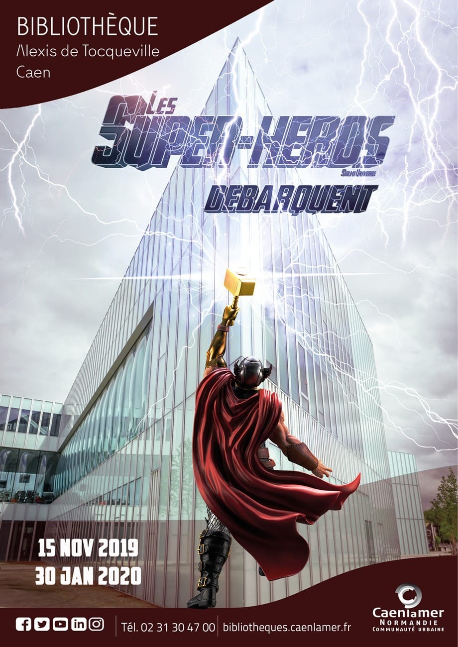Affiche — Les Super-Héros débarquent à Caen