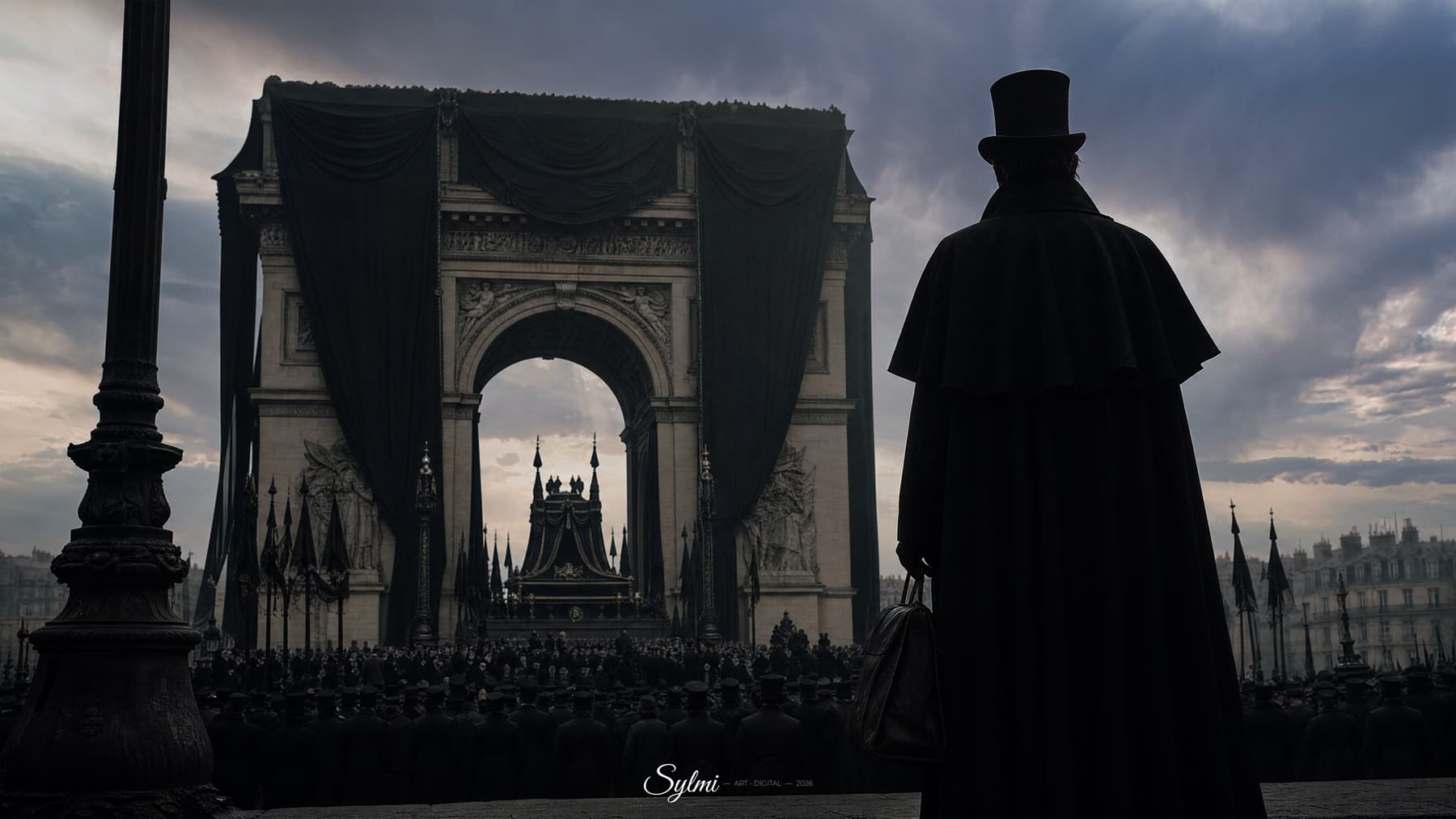 Jack the Ripper — sylmi-art-photo-jack-leventreur-funerailles-victor-hugo-1885 par Sylmi
